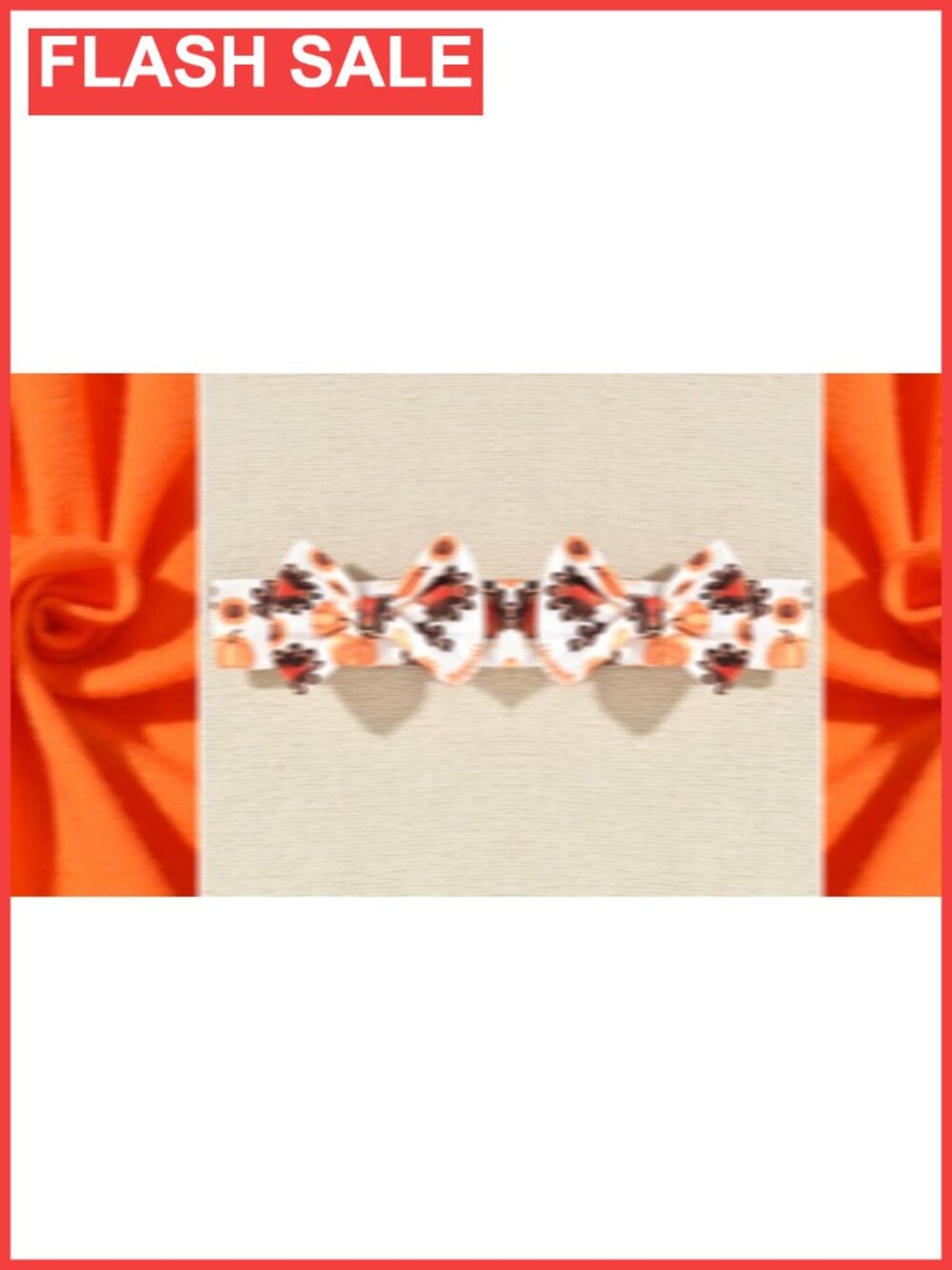 Toddler Girls Thanksgiving Outfit Set Ruffle Tunic Bell Bottom Pants - Picture 6 of 6